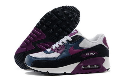 Air Max 90 Womenss Shoes Blue White Purple Best Price